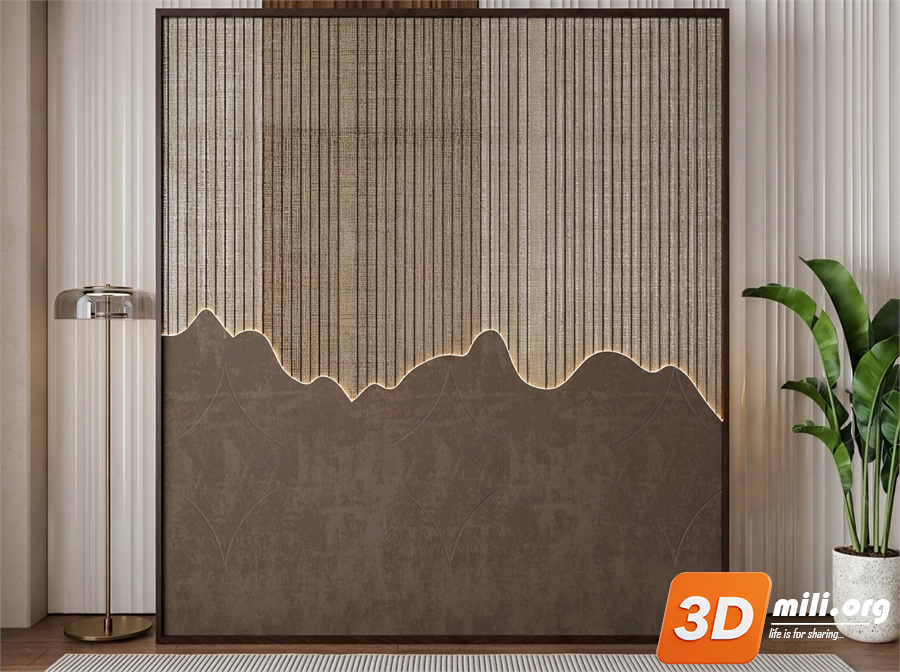Folding screen Skp Files 